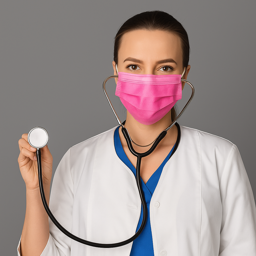 JEDNOKRATNE MASKE PINK - 50KOM.