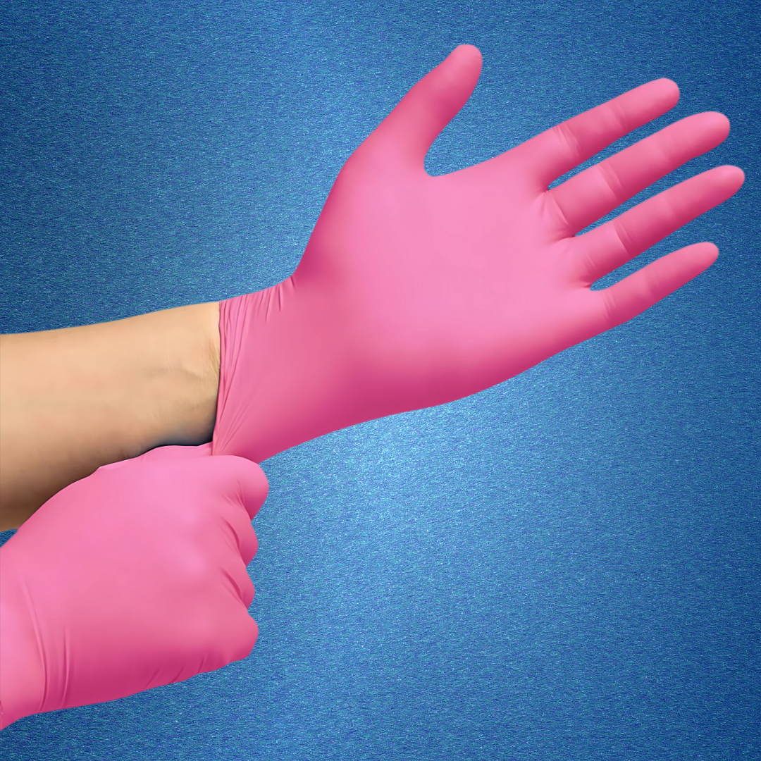 PINK NITRILNA RUKAVICA - 100 KOM.