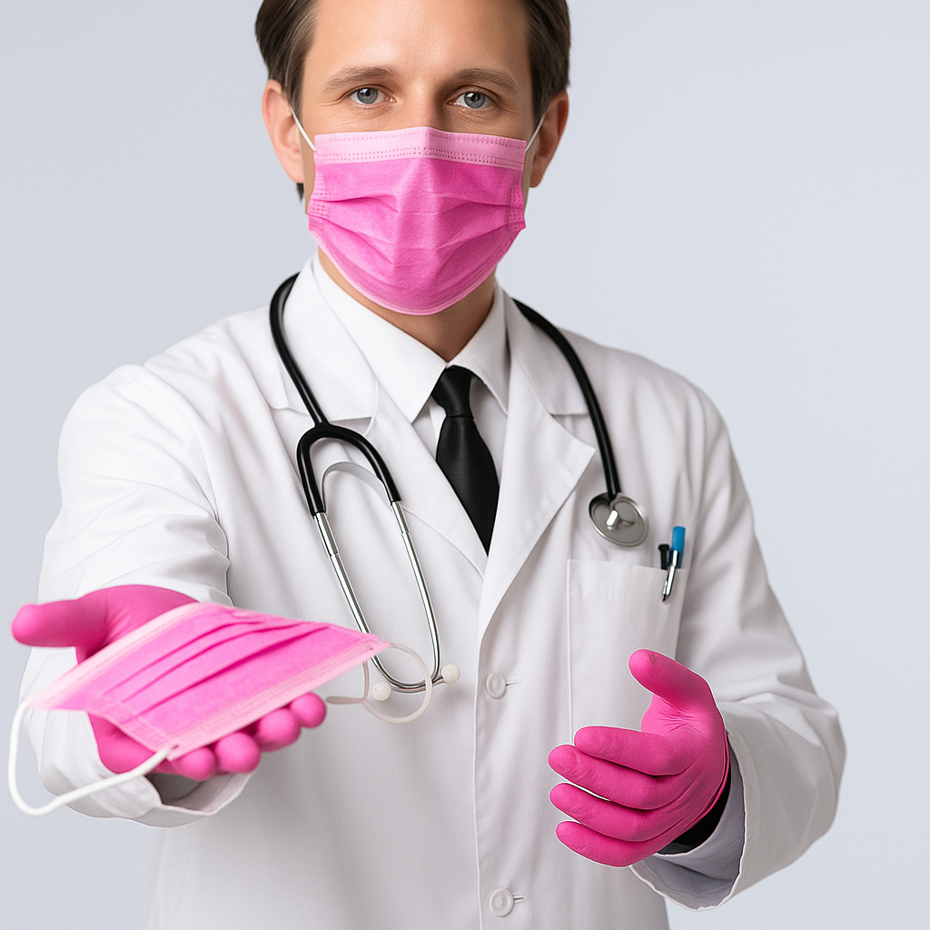 JEDNOKRATNE MASKE PINK - 50KOM.