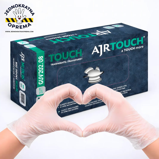 BELA VINILNA RUKAVICA - 100KOM.