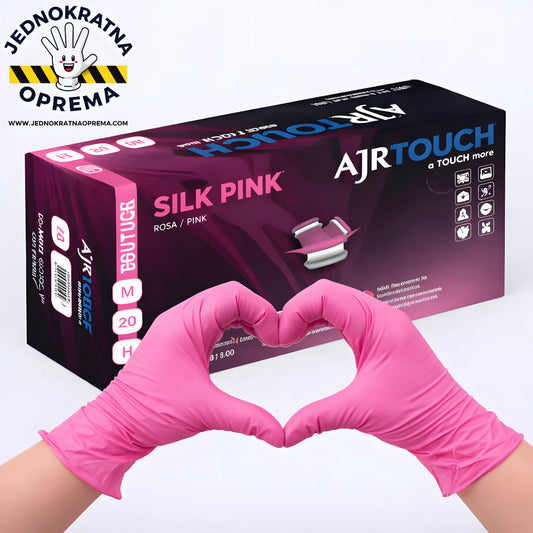 PINK NITRILNA RUKAVICA - 100 KOM.